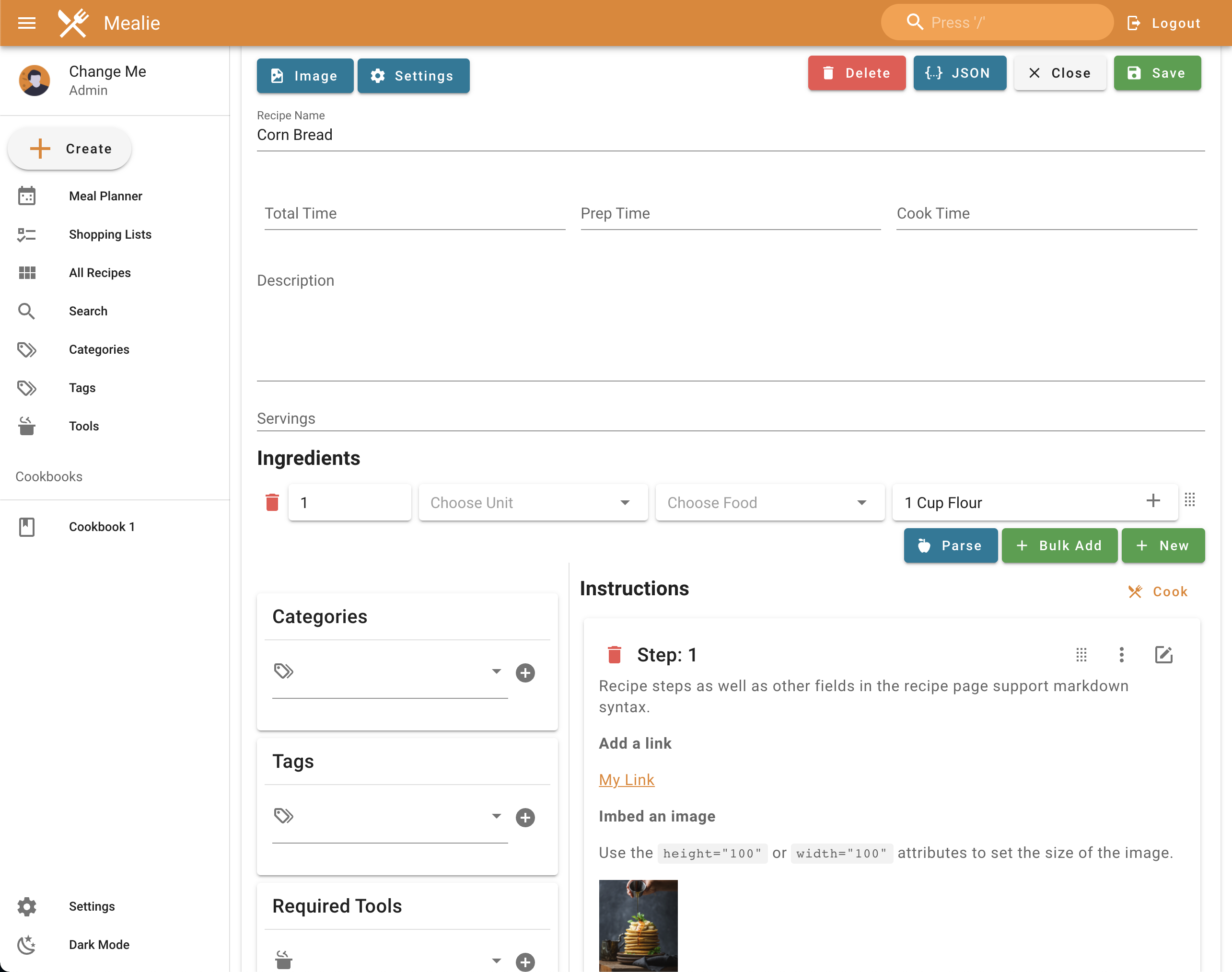 Inbox user interface